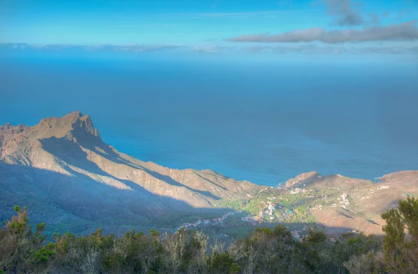 Vista Aérea Del Pueblo Alojera Gomera Islas Canarias España —  Fotos de Stock