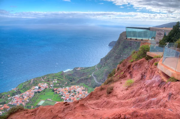 Mirador Abrante Met Uitzicht Het Dorp Agulo Gomera Canarische Eilanden — Stockfoto