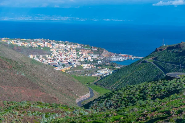 San Sebastian de la Gomera Panoraması, Kanarya Adaları, İspanya.