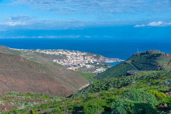 San Sebastian de la Gomera Panoraması, Kanarya Adaları, İspanya.