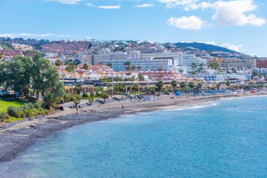 Playa de Fanabe, Tenerife, Kanarya Adaları, İspanya.