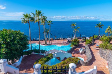 Costa Adeje, Tenerife 'deki tatil oteli, Kanarya Adaları, İspanya.