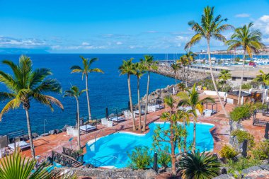 Costa Adeje, Tenerife 'deki tatil oteli, Kanarya Adaları, İspanya.