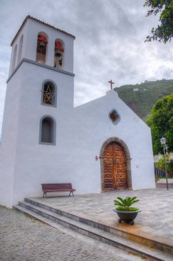 Garachico, Tenerife 'deki San Pedro de Daute Kilisesi, Kanarya Adaları, İspanya.