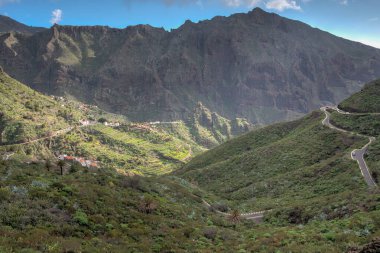 Masca köyü Tenerife, Kanarya Adaları, İspanya 'da pitoresk bir vadide yer almaktadır..