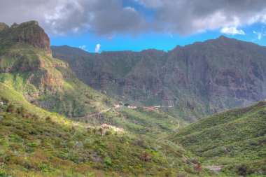 Masca köyü Tenerife, Kanarya Adaları, İspanya 'da pitoresk bir vadide yer almaktadır..