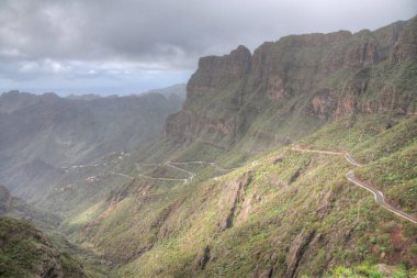 Masca köyü Tenerife, Kanarya Adaları, İspanya 'da pitoresk bir vadide yer almaktadır..