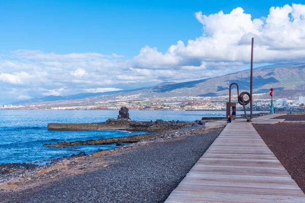 Pobřežní Promenáda Los Cristianos Tenerife Kanárské Ostrovy Španělsko — Stock fotografie