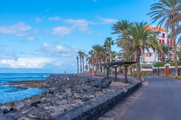 Paseo Marítimo Los Cristianos Tenerife Islas Canarias España — Foto de Stock