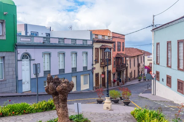 La Orotava, Tenerife, Kanarya Adaları, İspanya 'daki Dar Sokak.