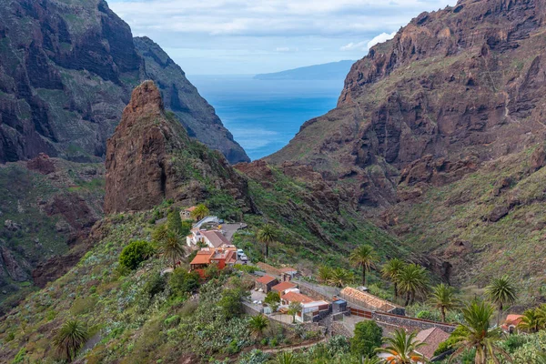 Masca köyü Tenerife, Kanarya Adaları, İspanya 'da pitoresk bir vadide yer almaktadır..