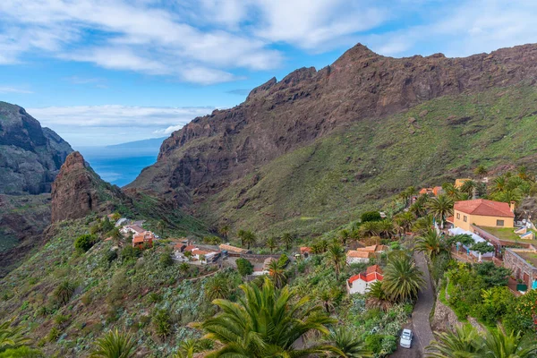 Masca köyü Tenerife, Kanarya Adaları, İspanya 'da pitoresk bir vadide yer almaktadır..