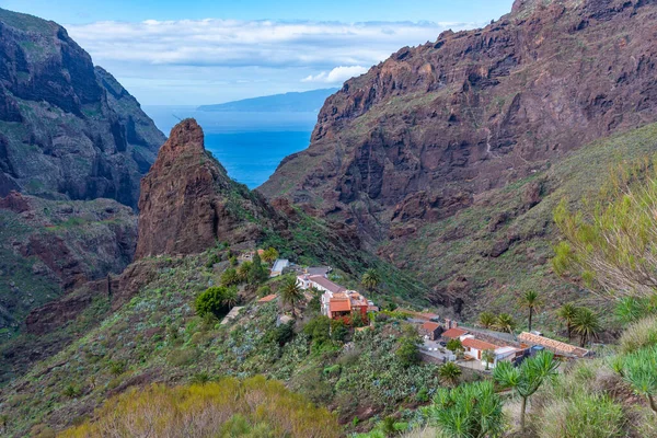 Masca köyü Tenerife, Kanarya Adaları, İspanya 'da pitoresk bir vadide yer almaktadır..