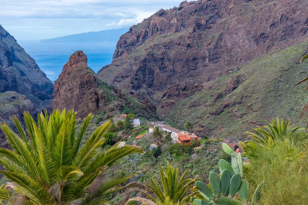 Masca köyü Tenerife, Kanarya Adaları, İspanya 'da pitoresk bir vadide yer almaktadır..
