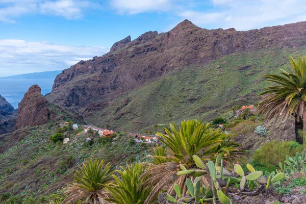 Paisagem Vale Masca Tenerife Ilhas Canárias Espanha — Fotografia de Stock