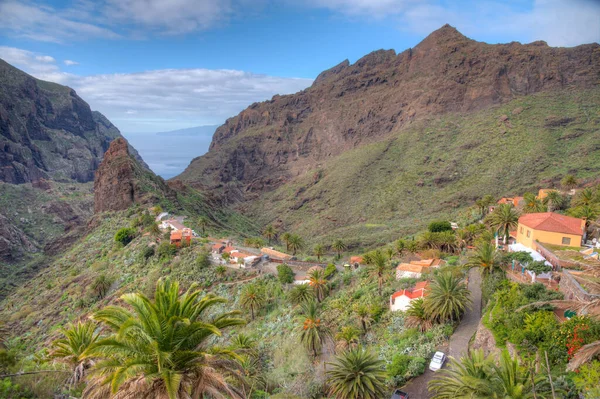 Masca köyü Tenerife, Kanarya Adaları, İspanya 'da pitoresk bir vadide yer almaktadır..