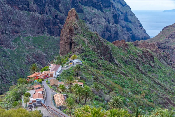 Masca köyü Tenerife, Kanarya Adaları, İspanya 'da pitoresk bir vadide yer almaktadır..