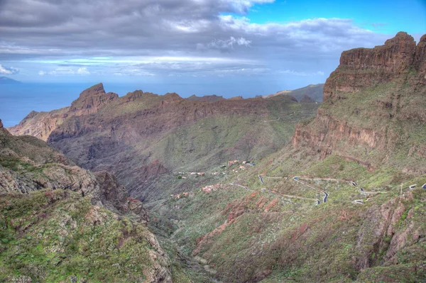 Masca köyü Tenerife, Kanarya Adaları, İspanya 'da pitoresk bir vadide yer almaktadır..