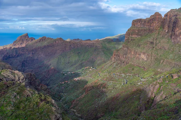Masca köyü Tenerife, Kanarya Adaları, İspanya 'da pitoresk bir vadide yer almaktadır..