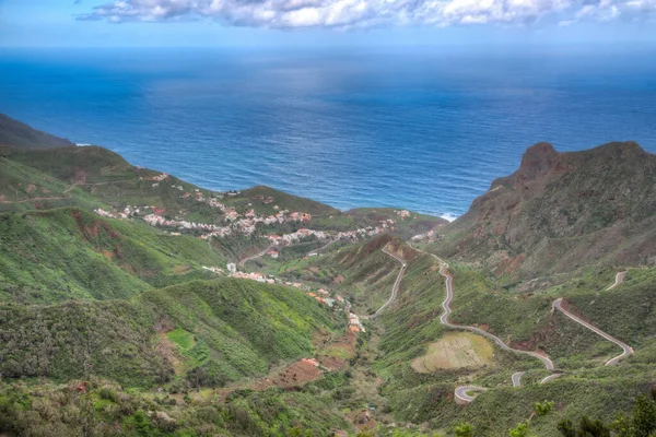 Vista Aérea Del Pueblo Taganana Tenerife Islas Canarias España —  Fotos de Stock