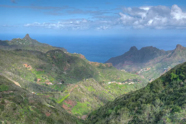 Landschap Van Het Anaga Gebergte Tenerife Canarische Eilanden Spanje — Stockfoto