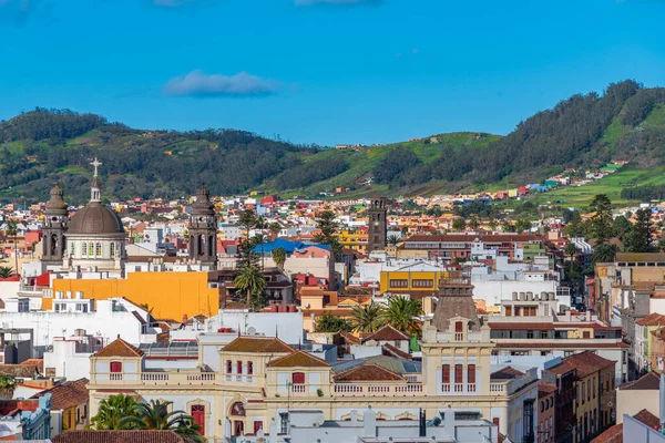 İspanya, Kanarya Adaları, Tenerife 'deki La Laguna kasabasının hava manzarası.