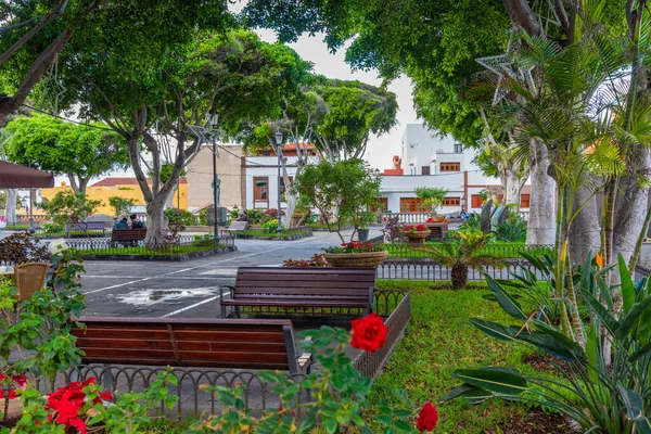 Plaza Libertad Bij Garachico Tenerife Canarische Eilanden Spanje — Stockfoto