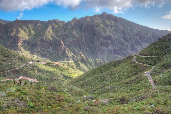 Masca köyü Tenerife, Kanarya Adaları, İspanya 'da pitoresk bir vadide yer almaktadır..