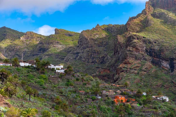 Aldeia Masca Situada Num Pitoresco Vale Tenerife Ilhas Canárias Espanha — Fotografia de Stock