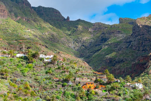 Masca köyü Tenerife, Kanarya Adaları, İspanya 'da pitoresk bir vadide yer almaktadır..