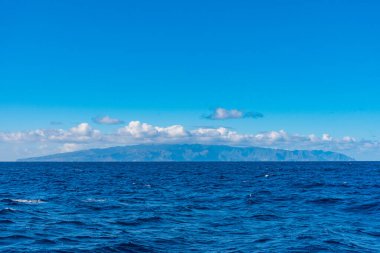 La Gomera Adası Panorama, Kanarya Adaları, İspanya.
