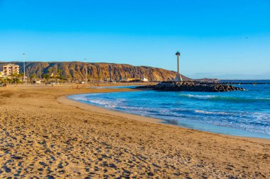 Playa de las Vistas Tenerife, Kanarya Adaları, İspanya.
