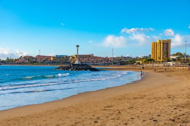 Playa de las Vistas Tenerife, Kanarya Adaları, İspanya.