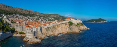 Hırvat kenti Dubrovni 'nin hava manzarası