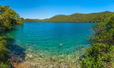 Veliko Jezero 'nun turkuaz suyu Hırvat milli parkında