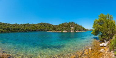 Veliko Jezero 'nun turkuaz suyu Hırvat milli parkında