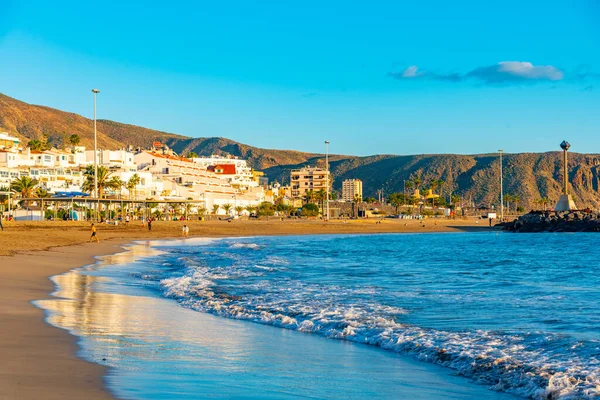 Playa Las Vistas Tenerife Kanári Szigetek Spanyolország — Stock Fotó