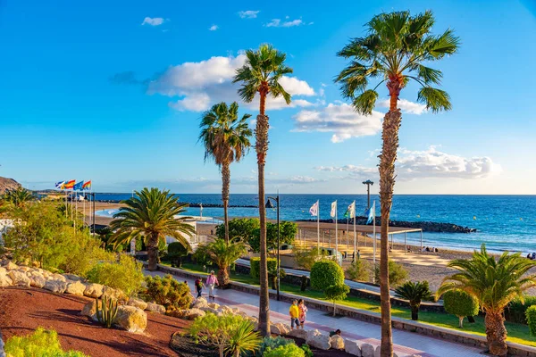 Playa Las Vistas Στην Τενερίφη Κανάρια Νησιά Ισπανία — Φωτογραφία Αρχείου