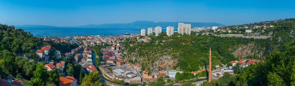 Rijeka 'nın Trsat kaleli havadan görünüşü, Croati