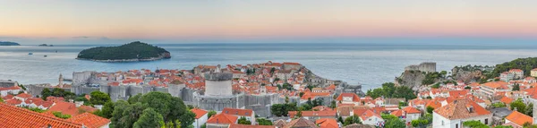 Sunrise Aerial View Old Town Dubrovnik Croati — Stock Photo, Image