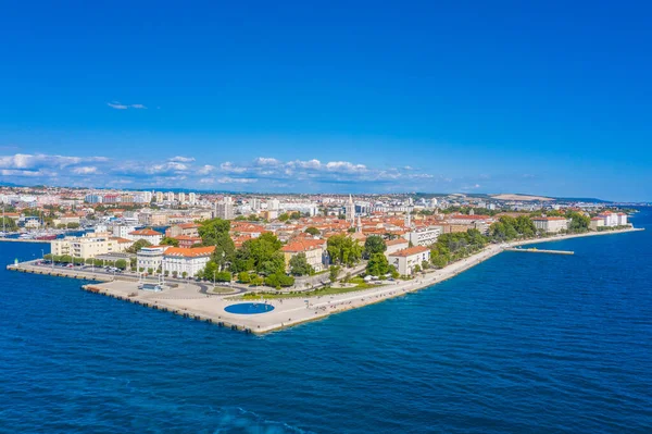 Hırvat kasabası Zadar 'ın hava manzarası
