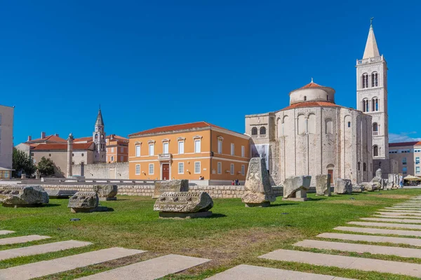 Panoráma Zeleni Trg Tér Horvát Város Zadar — Stock Fotó