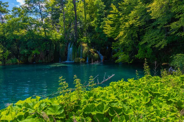 Waterfall Plitvice Lakes National Park Croatia — Stock Photo, Image