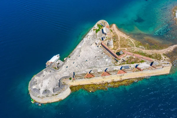 Veduta Aerea Della Fortezza San Nicola Sibenik Croazia — Foto Stock