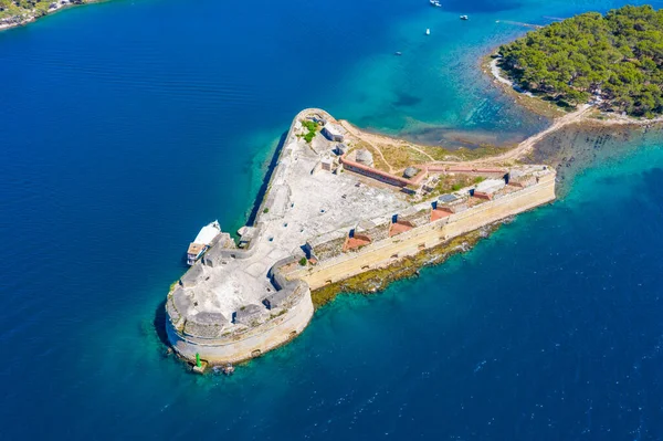 Veduta Aerea Della Fortezza San Nicola Sibenik Croazia — Foto Stock