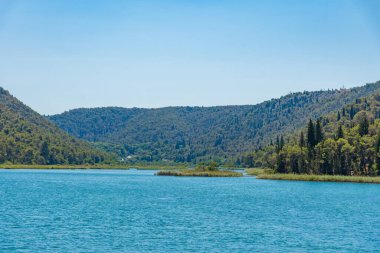 Krka Nehri Hırvatistan 'daki Krka ulusal parkından akıyor