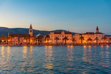 Hırvat kenti Trogir 'in deniz manzarası