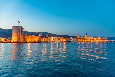 Hırvat kenti Trogir 'in deniz manzarası