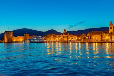 Hırvat kenti Trogir 'in deniz manzarası