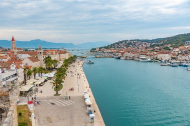 Hırvat kenti Trogir 'in şehir manzarası